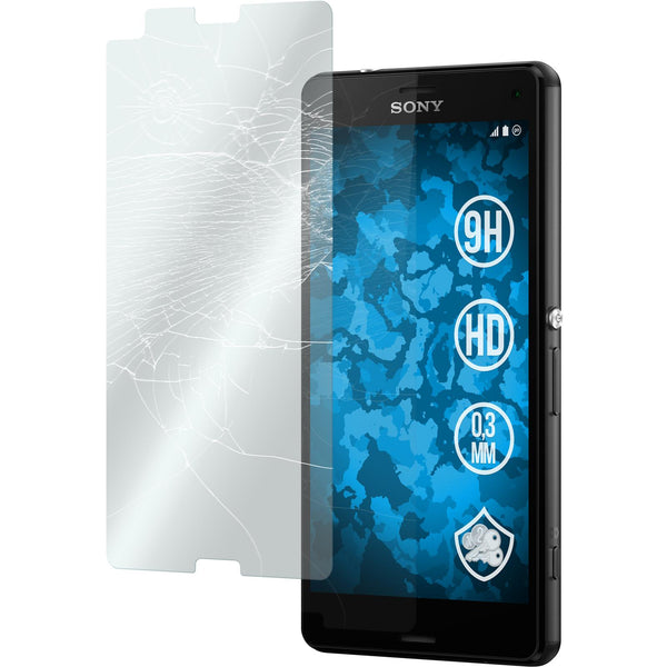 1 x Sony Xperia Z3 Compact Glas-Displayschutzfolie klar