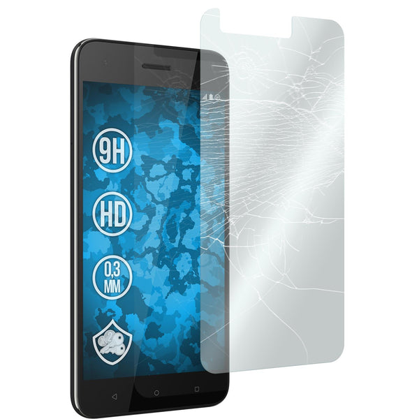 2 x HTC Desire 10 Pro Glas-Displayschutzfolie klar