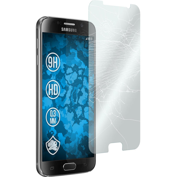 3 x Samsung Galaxy S6 Glas-Displayschutzfolie klar