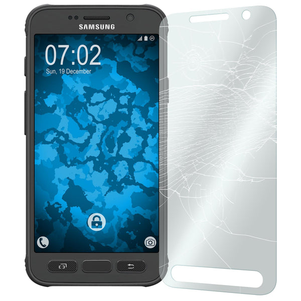 3 x Samsung Galaxy S7 Active Glas-Displayschutzfolie klar