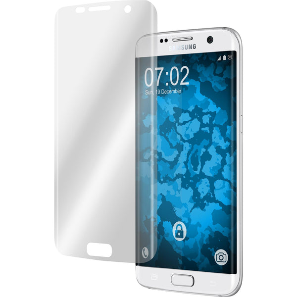 4 x Samsung Galaxy S7 Edge Displayschutzfolie klar Flexible