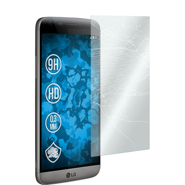 2 x LG G5 Glas-Displayschutzfolie klar