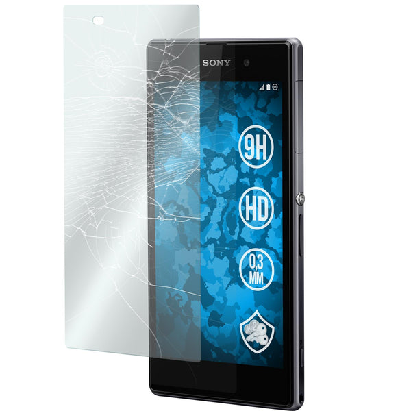 3 x Sony Xperia Z1 Glas-Displayschutzfolie klar