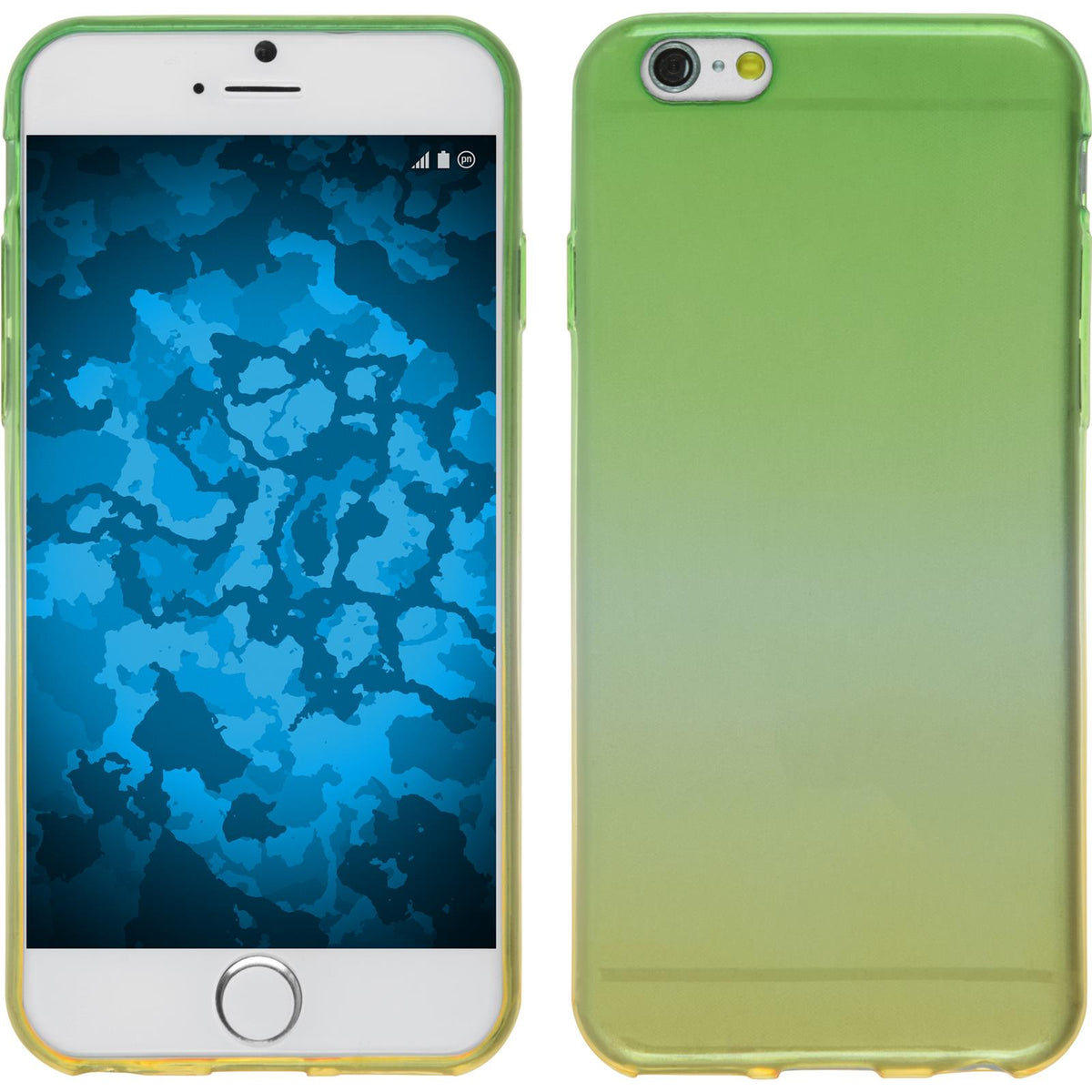 PhoneNatic Case kompatibel mit Apple iPhone 6s / 6 - Design:03 Silikon Hülle OmbrË + 2 Schutzfolien