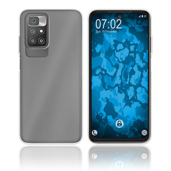 PhoneNatic Case kompatibel mit Xiaomi Redmi 10 - Crystal Clear Silikon Hülle crystal-case Cover