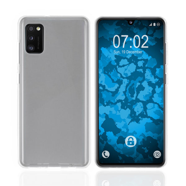 PhoneNatic Case kompatibel mit Samsung Galaxy A41 - Crystal Clear Silikon Hülle crystal-case Cover
