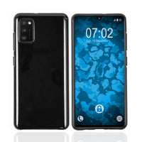 PhoneNatic Case kompatibel mit Samsung Galaxy A41 - schwarz Silikon Hülle crystal-case Cover