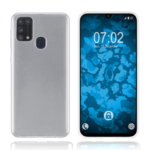 PhoneNatic Case kompatibel mit Samsung Galaxy M31 - Crystal Clear Silikon Hülle crystal-case Cover