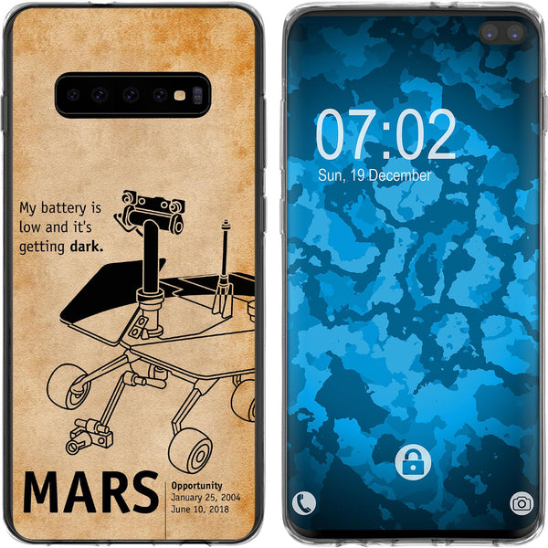 Galaxy S10 Plus Silikon-Hülle Space Rover M2 Case