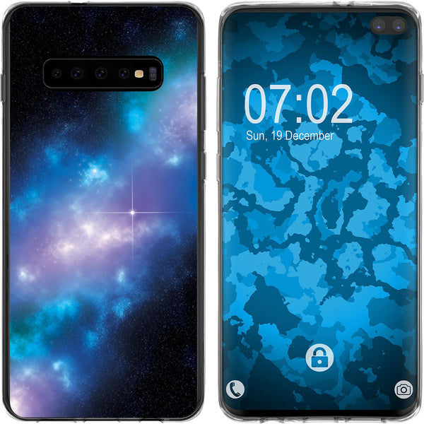 Galaxy S10 Plus Silikon-Hülle Space Blue Belt M4 Case