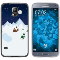 Galaxy S5 Neo Silikon-Hülle X Mas Weihnachten Winterwonderla
