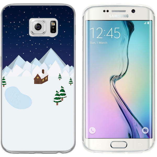 Galaxy S6 Edge Silikon-Hülle X Mas Weihnachten Winterwonderl