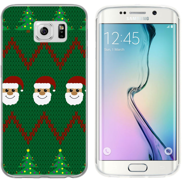 Galaxy S6 Edge Silikon-Hülle X Mas Weihnachten X-Mas Sweater