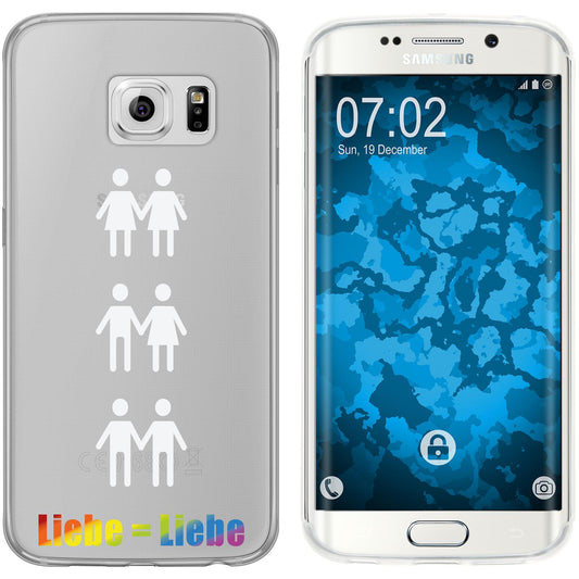 Galaxy S6 Edge Silikon-Hülle pride Beziehung M1 Case