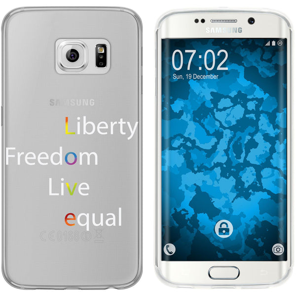 Galaxy S6 Edge Silikon-Hülle pride Wörter M2 Case