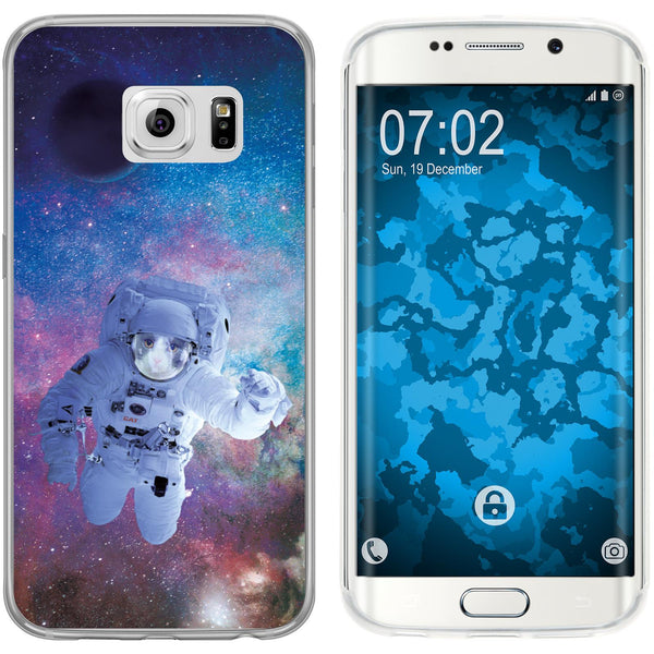 Galaxy S6 Edge Silikon-Hülle Space Catronaut M5 Case