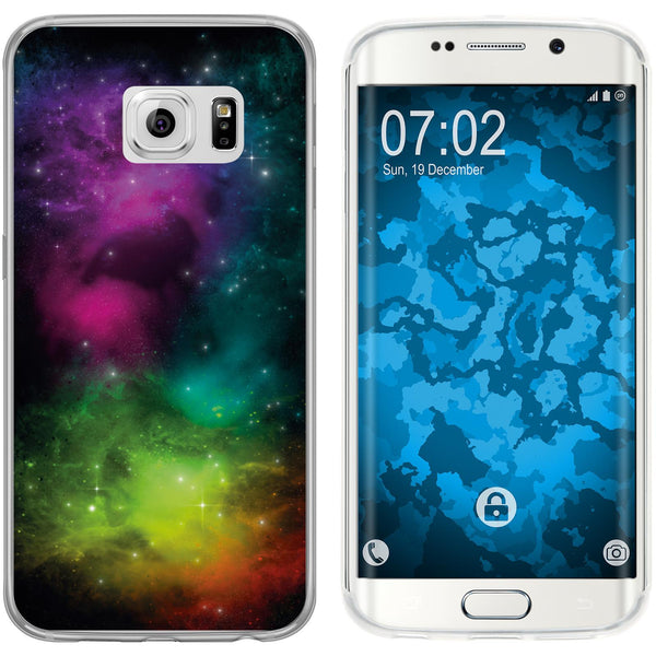 Galaxy S6 Edge Silikon-Hülle Space Starfield M7 Case