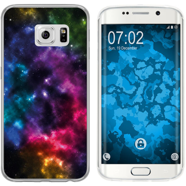 Galaxy S6 Edge Silikon-Hülle Space Nebula M8 Case