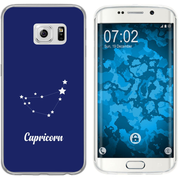 Galaxy S6 Edge Silikon-Hülle SternzeichenCapricornus M7 Case