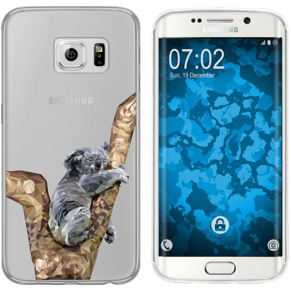 Galaxy S6 Edge Silikon-Hülle Vektor Tiere Koala M9 Case