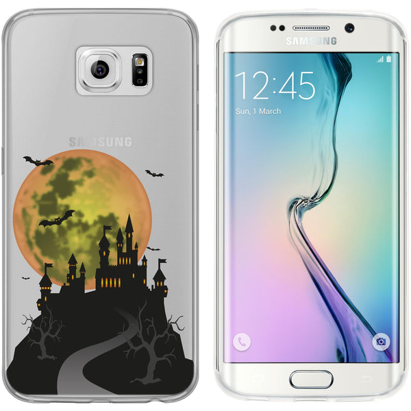 Galaxy S6 Edge Silikon-Hülle Herbst Spukschloss M4 Case