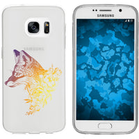 Galaxy S7 Silikon-Hülle Floral Fuchs M1-3 Case