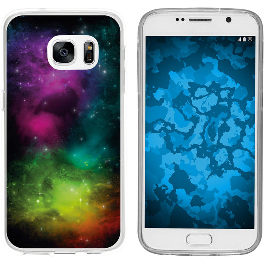 Galaxy S7 Silikon-Hülle Space Starfield M7 Case