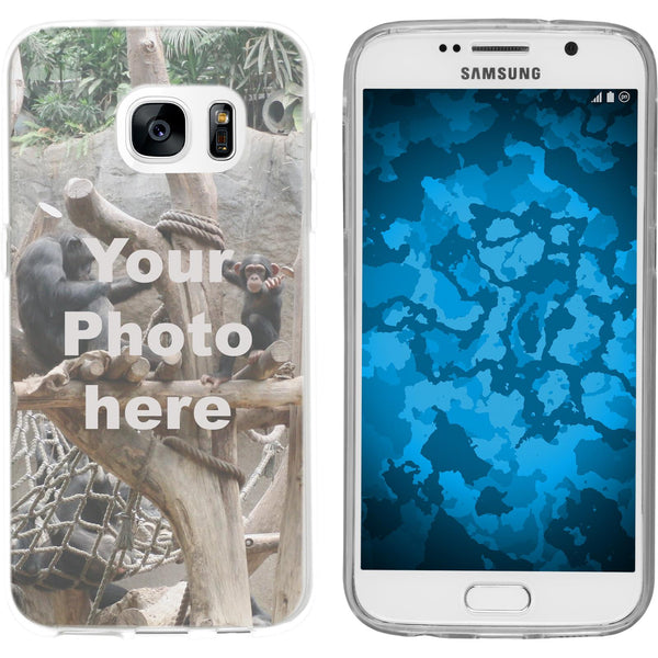 Galaxy S7 Personalisierte Handyhülle  clear zum selbst gest