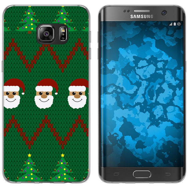 Galaxy S7 Edge Silikon-Hülle X Mas Weihnachten X-Mas Sweater