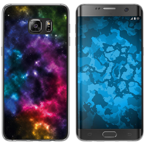 Galaxy S7 Edge Silikon-Hülle Space Nebula M8 Case