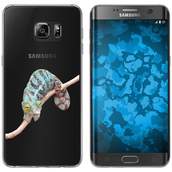 Galaxy S7 Edge Silikon-Hülle Vektor Tiere Camelion M7 Case