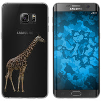 Galaxy S7 Edge Silikon-Hülle Vektor Tiere Giraffe M8 Case