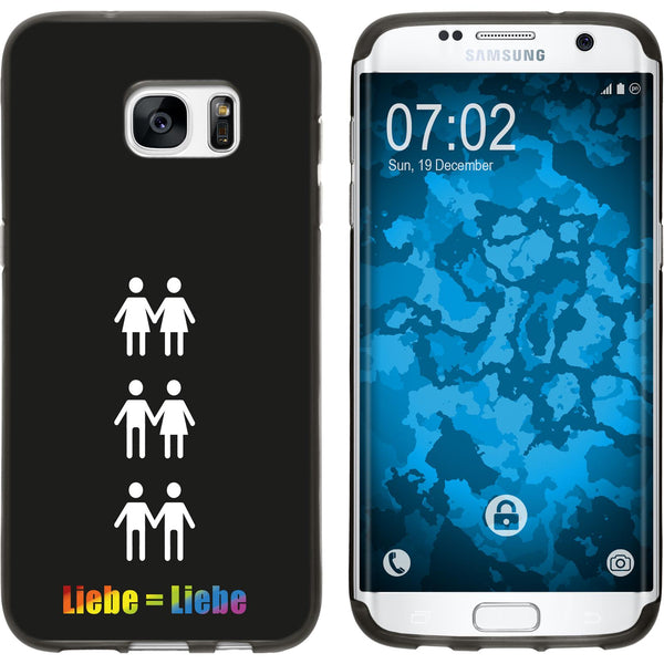 Galaxy S7 Edge Silikon-Hülle pride Beziehung M1 Case