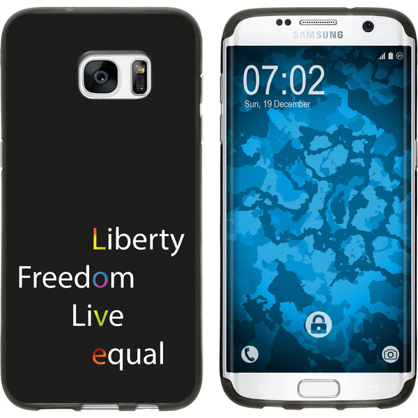 Galaxy S7 Edge Silikon-Hülle pride Wörter M2 Case
