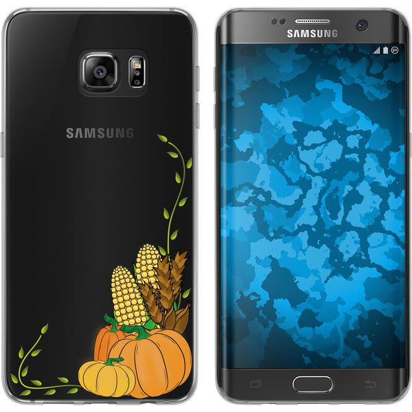 Galaxy S7 Edge Silikon-Hülle Herbst Erntedankfest/Thanksgivi