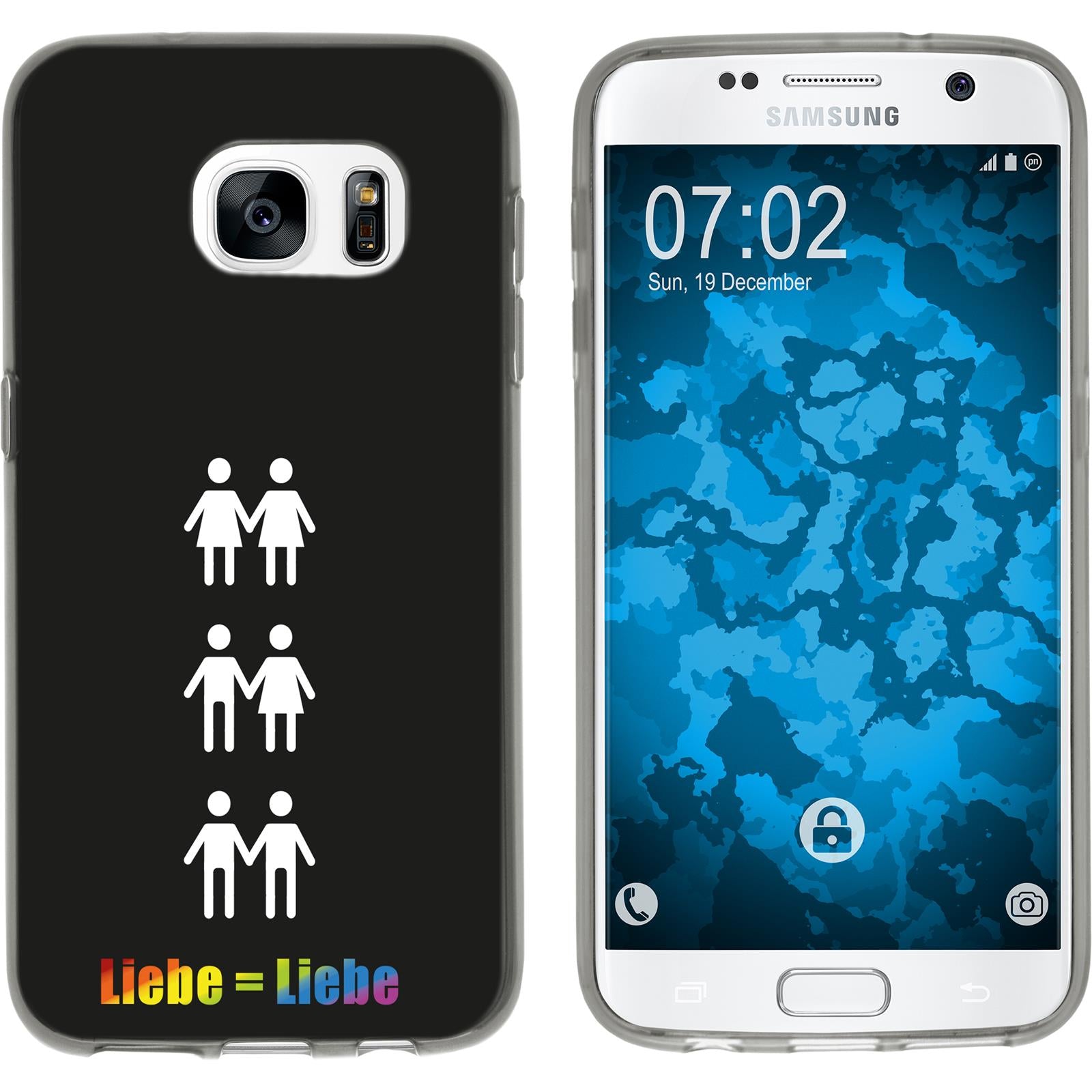 Galaxy S7 Silikon-Hülle pride Beziehung M1 Case