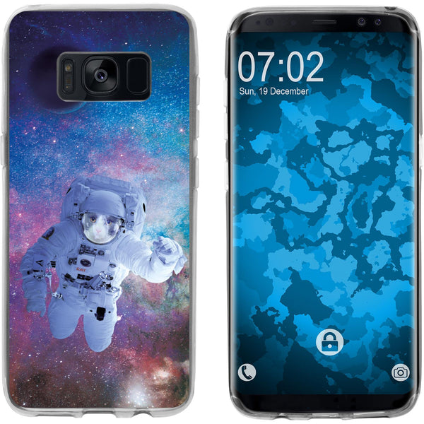 Galaxy S8 Silikon-Hülle Space Catronaut M5 Case