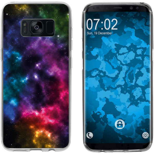 Galaxy S8 Silikon-Hülle Space Nebula M8 Case