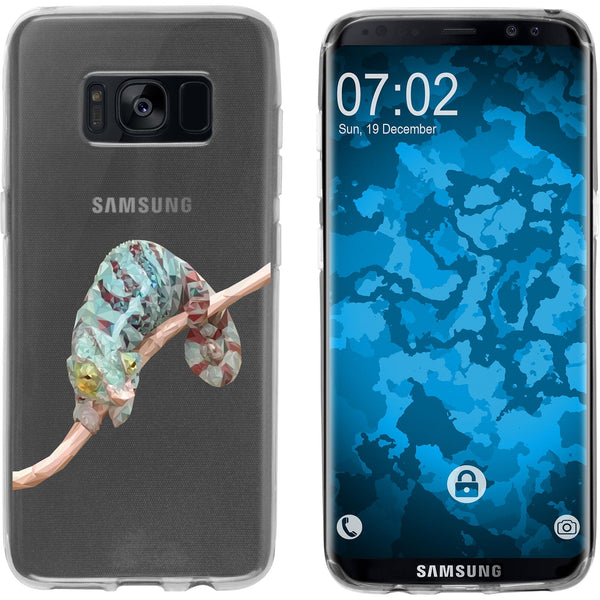 Galaxy S8 Silikon-Hülle Vektor Tiere Camelion M7 Case