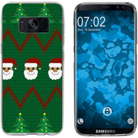 Galaxy S8 Silikon-Hülle X Mas Weihnachten X-Mas Sweater M7 C