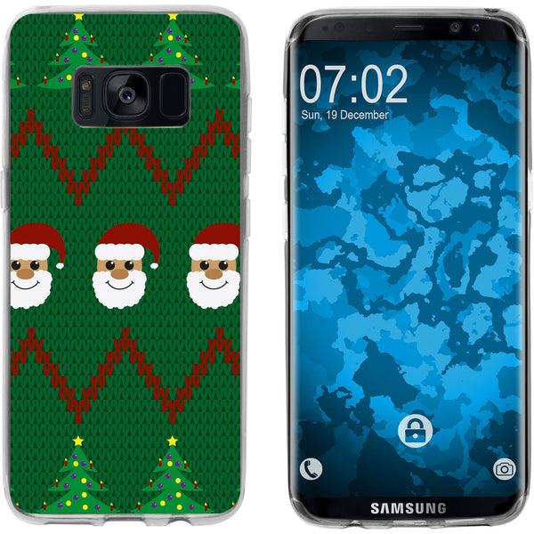 Galaxy S8 Silikon-Hülle X Mas Weihnachten X-Mas Sweater M7 C