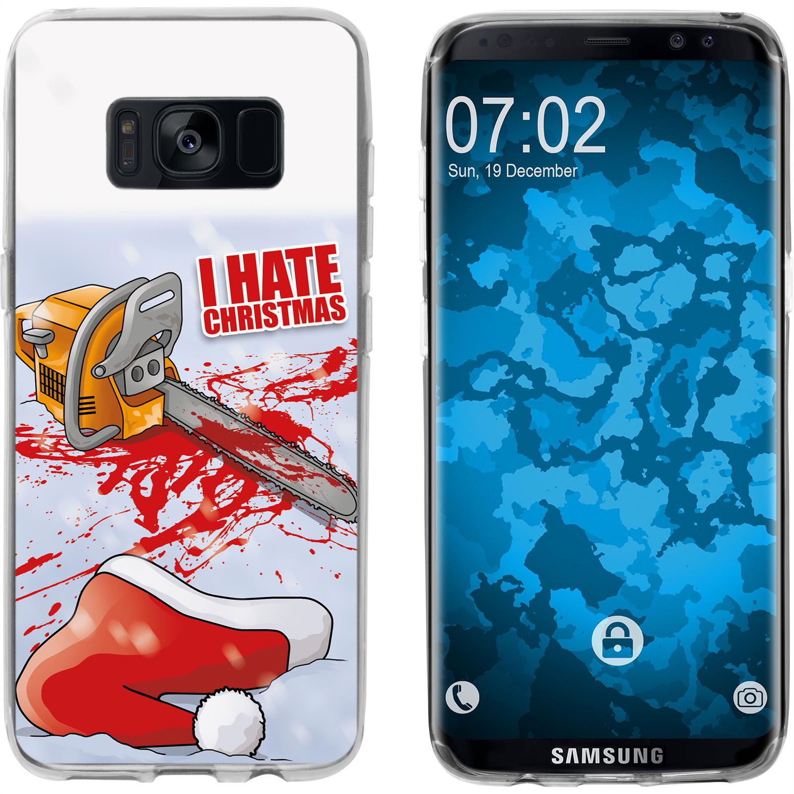 Galaxy S8 Silikon-Hülle X Mas Weihnachten Hate X-Mas M8 Case