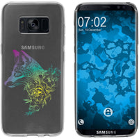 Galaxy S8 Silikon-Hülle Floral Fuchs M1-4 Case