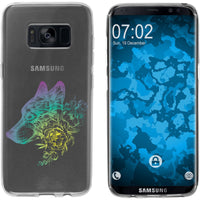 Galaxy S8 Silikon-Hülle Floral Wolf M3-4 Case
