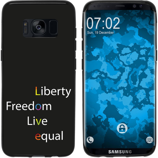 Galaxy S8 Plus Silikon-Hülle pride Wörter M2 Case