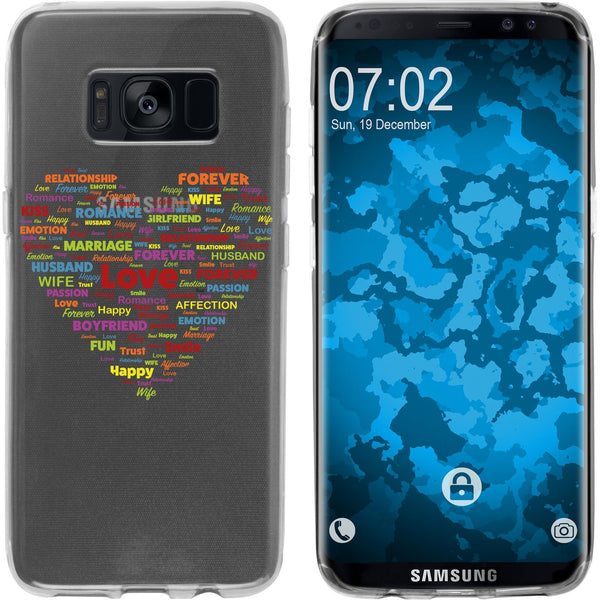 Galaxy S8 Plus Silikon-Hülle pride Herz M5 Case
