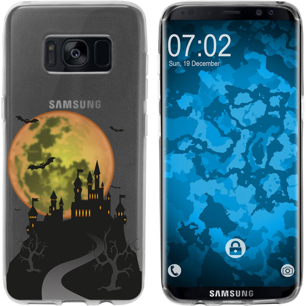 Galaxy S8 Plus Silikon-Hülle Herbst Spukschloss M4 Case