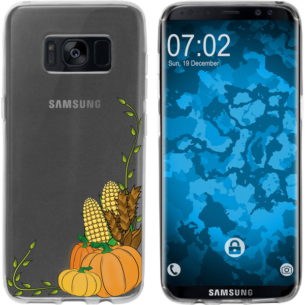 Galaxy S8 Plus Silikon-Hülle Herbst Erntedankfest/Thanksgivi