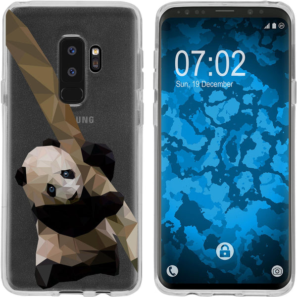 Galaxy S9 Plus Silikon-Hülle Vektor Tiere Panda M4 Case