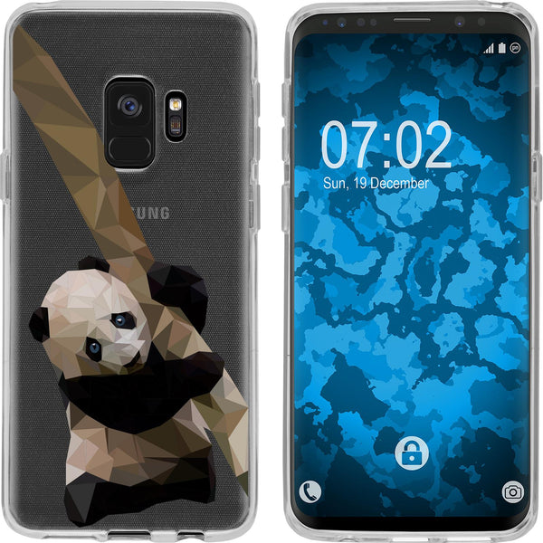 Galaxy S9 Silikon-Hülle Vektor Tiere Panda M4 Case